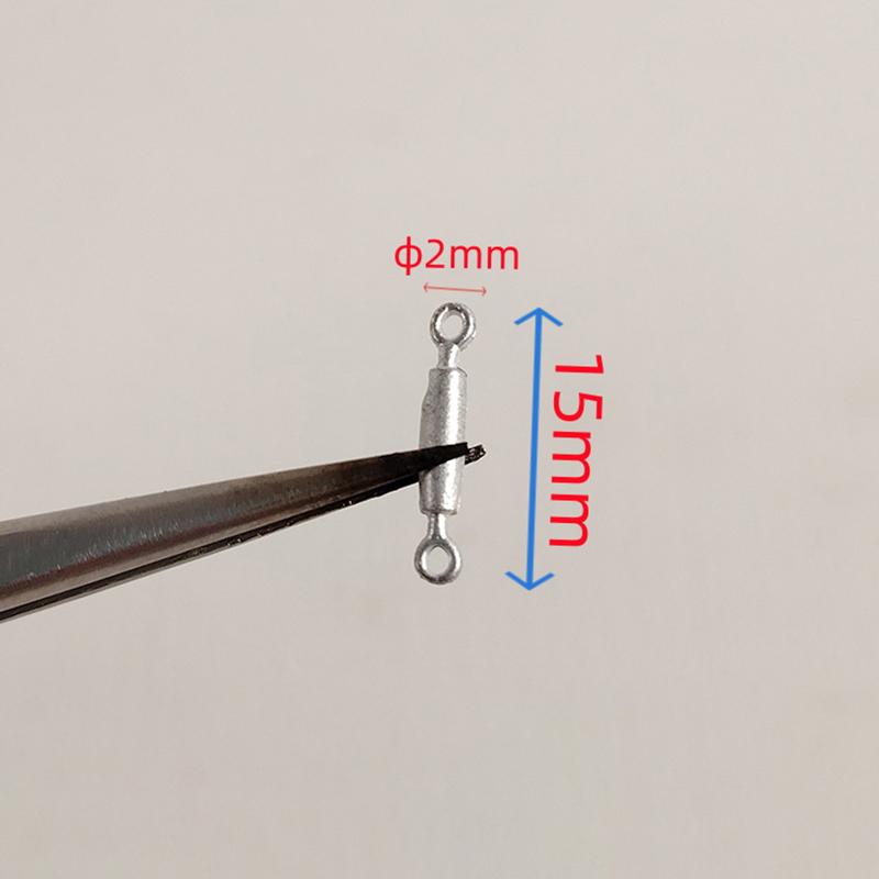 12 Pezzi Lunghezza 15 Mm Tenditore per Modello di Nave Diametro 2 Mm Vite di Manovra in Lega Morsetto per Corda Metallica di Simulazione Parti Decorative Fai da Te