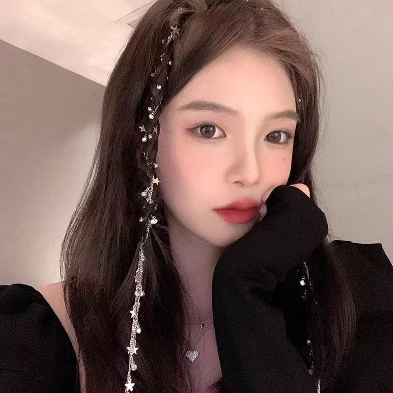 Witty Love Li Qin Braided Ponytail Hair Chain with Star Accessories