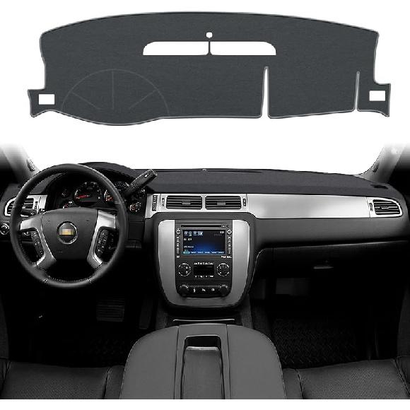 POSAID Dash Cover For 1999-2006 Chevrolet Chevy Silverado GMC Sierra, Dashboard Cover Mat For 2000-2006 Chevy Avalanche Tahoe Suburban GMC Yukon