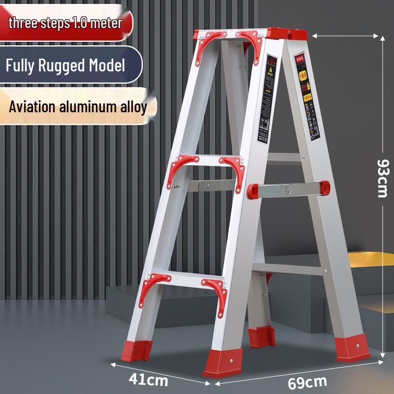 Multi-functional A-frame Aluminum Alloy Folding Telescopic Ladder for Indoor & Outdoor Use