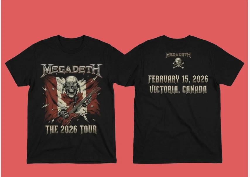 Megadeth 2026 Tour Canada T-Shirt Unisex T-Shirt XXXXL