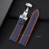 20 22 24mm Carbon Fiber Watch Strap Unisex Silicone Watchband Sport Strap for Smart Watch Waterproof Butterfly Buckle Bracelets