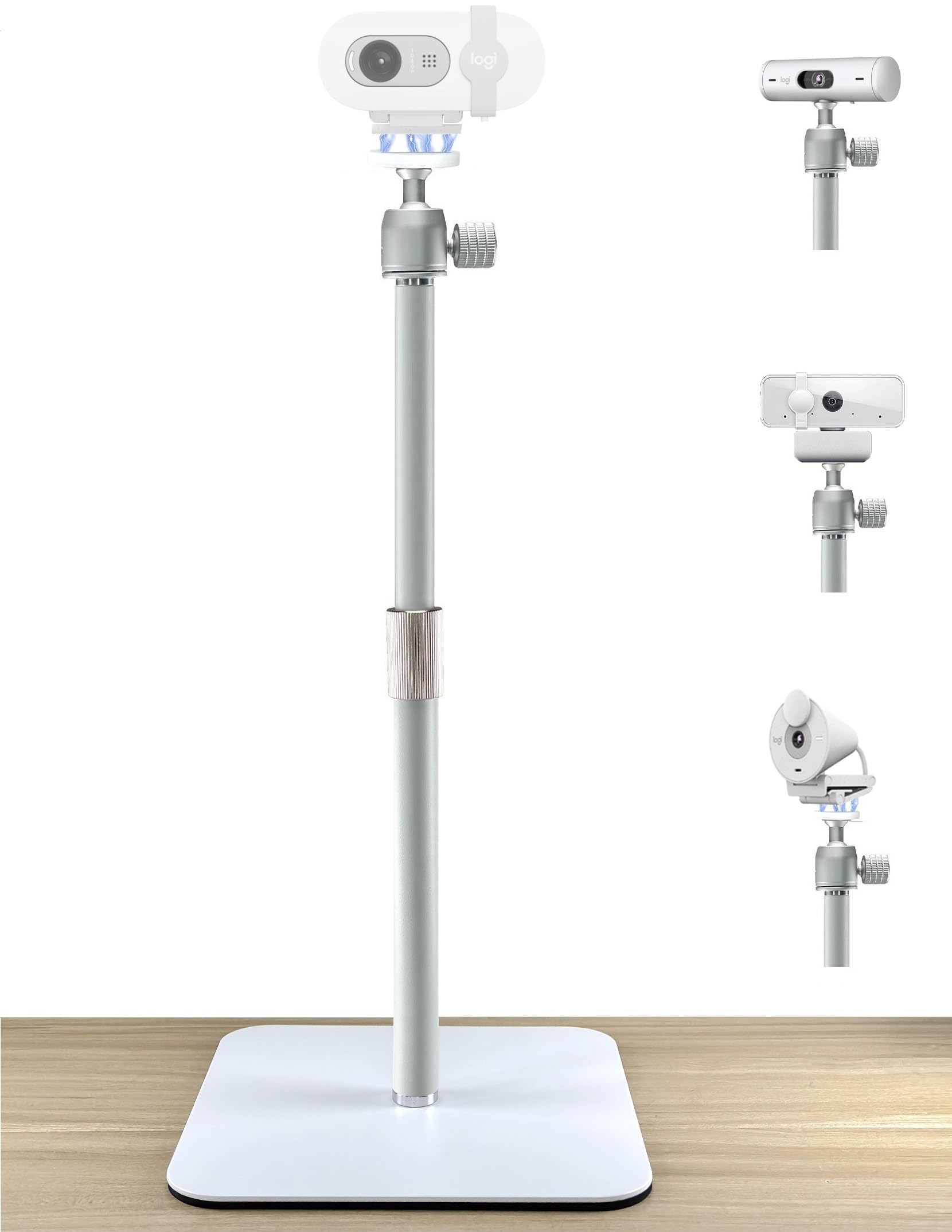 AceTaken White Webcam Magnetic Stand Holder