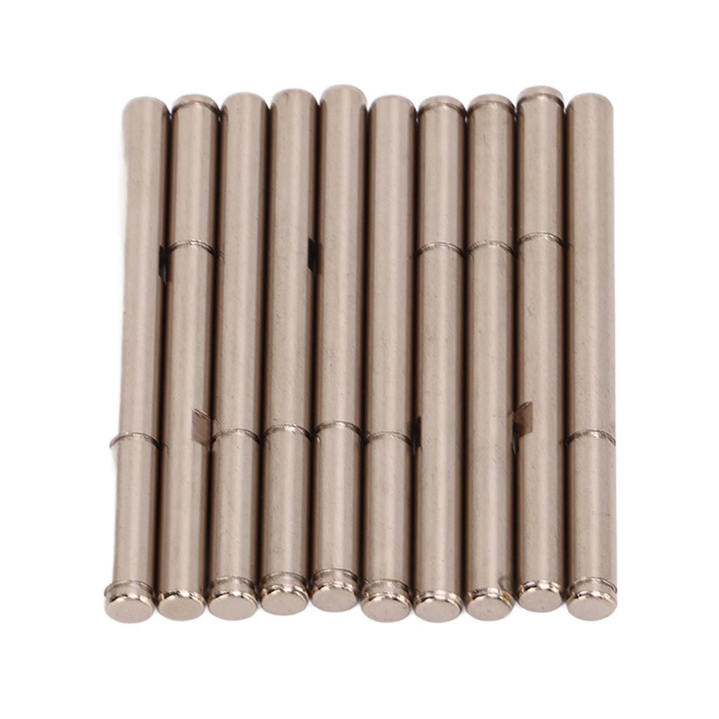 10 Pcs RC Brushless Motor Shaft Rod Replacement Stainless Steel Length 48.5mm Diameter 4mm Sliver