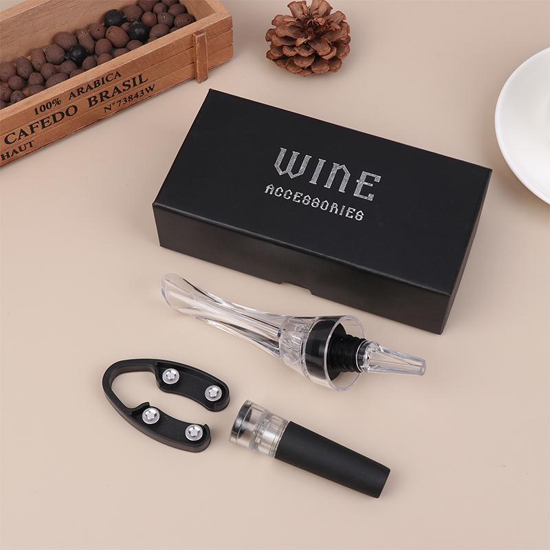Wine Aerating Pourer Spout Decanter Magic Wine Decanter Wine Aerator Quick Aerating Pouring Tool Pump Portable Filter
