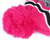 Winter Kids Hat And Gloves Set for Boys Girls Toddler Knitted Pompom Hat And Gloves Set Thick Warm Fleece Lined Accessories for Cold Weather