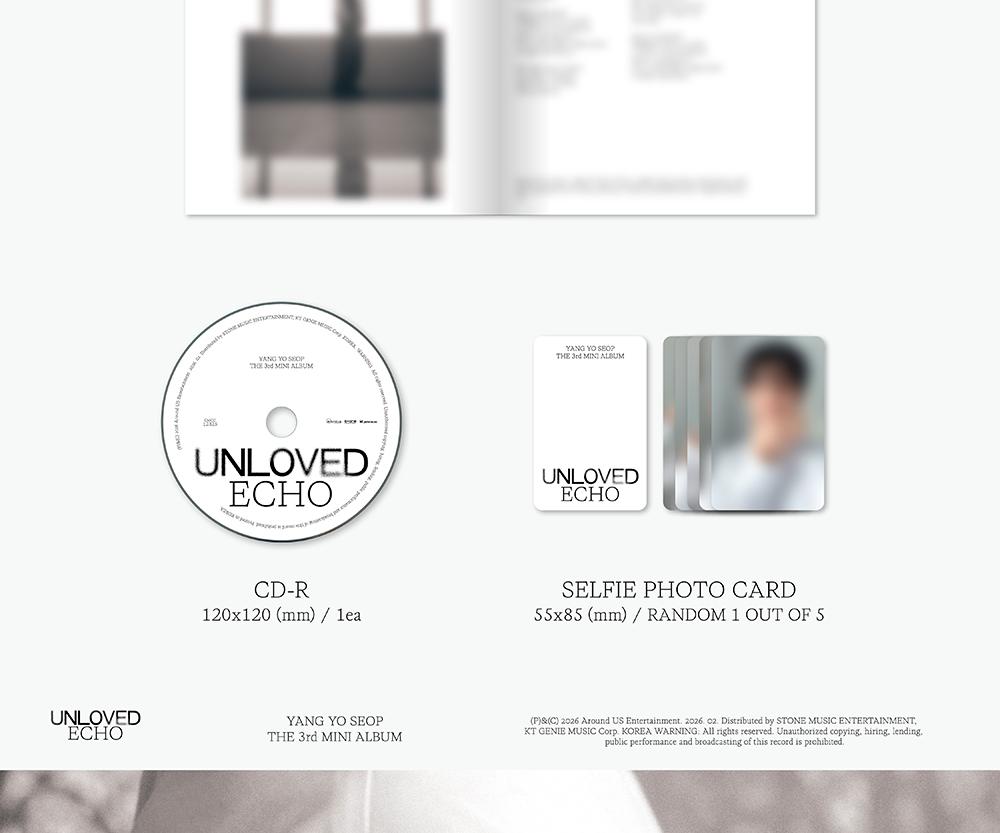 [POB] YANG YO SEOP (ATRAKCJA) - TRZECI MINI ALBUM [Niekochany Echem] (JEWEL / PLATFORM ver.)