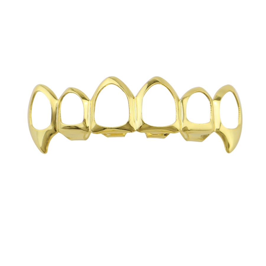 1 Set Hip Hop Teeth Top and Bottom Mouth Teeth Grills Fashion Removable Braces