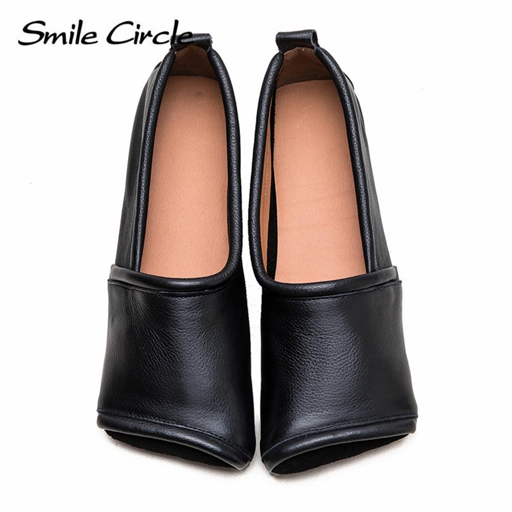 Damen Loafer aus echtem Leder mit quadratischer Zehenpartie, flache Slipper, modische und bequeme Freizeitschuhe