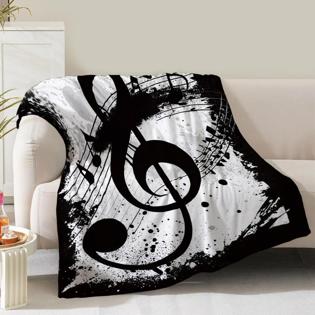Skull Floral Blanket Gifts for Women Girls Mom Kids Adults Teen Birthday Christmas Valentine Presents Horror Theme Decor Home