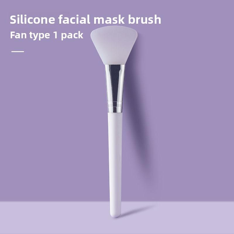 Long Handle Silicone Mask Brush Mask Bowl Facial Cleansing Mud Mask Brush Applicator Tool Beauty Salon