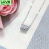 Voguish Fashionable   Color Pendants Necklaces High Quality Zircon Stone Pendant Necklace Pendant Women Rose Gold Tone Fine Jewelry