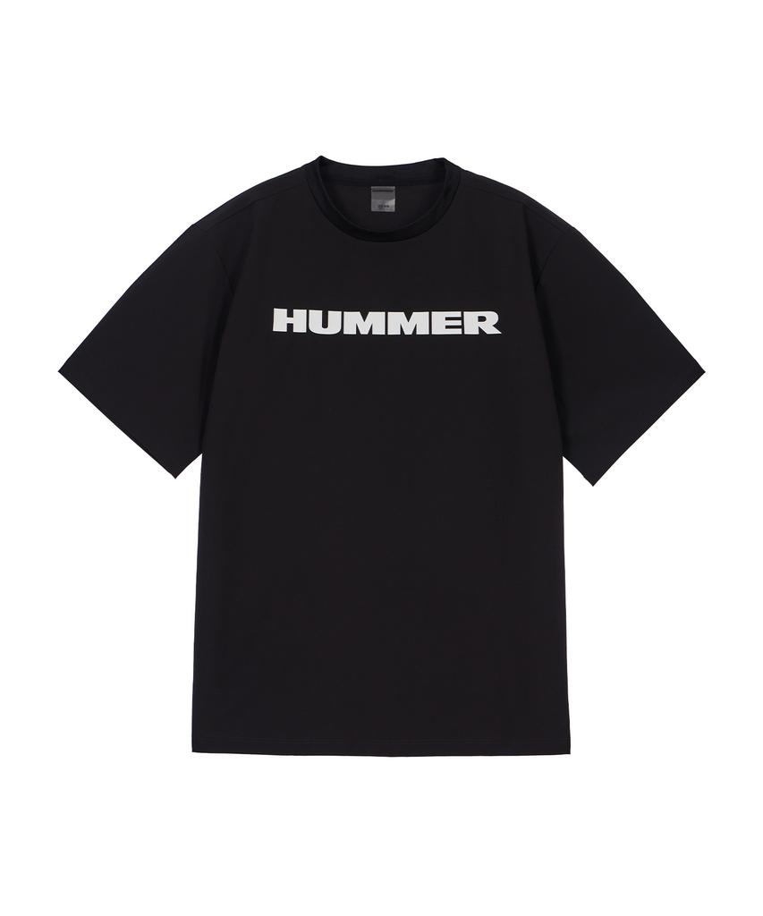 Hummer Signature Logo Cooling Woven Short Sleeve T-Shirt Black