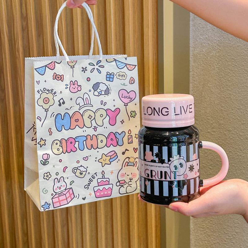 A High Value Cartoon Kettle for A Girl's Best Friend's Birthday Gift Practical Ceramic Mug Souvenir Gift Box