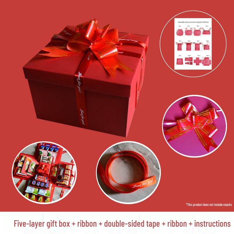 Internet Celebrity Style Surprise Gift Box: Creative Qixi Festival & Valentine's Day Gift for Girlfriend