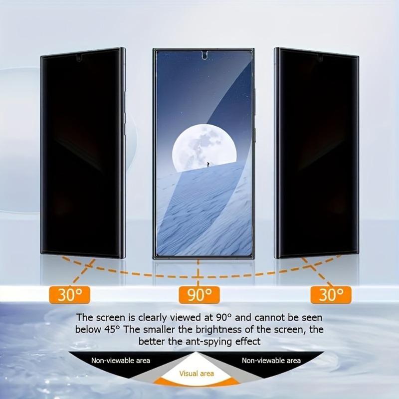 2Pcs Anti Spy Tempered Glass for Samsung Galaxy S26 S25 S24 Ultra S23 S22 S21 Plus S25 S26 Edge Full Coverage Screen Protector