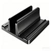 Multifunctional Adjustable Vertical Laptop Stand Dual-Slot Desk Organizer for Tablets Phones Space-Saving Holder for Home Office