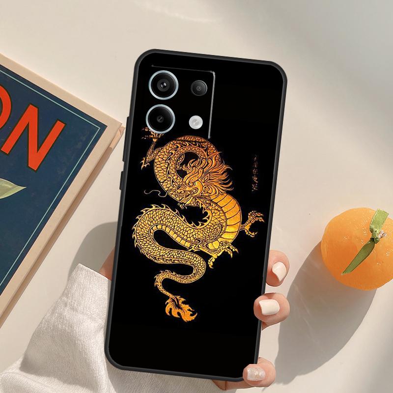 Fashion Chinese Dragon Funda For Xiaomi Redmi Note 14 Pro 9 10 11 12 13 Pro 10S 11S 12S Redmi 10C 12C 13C 14C Case