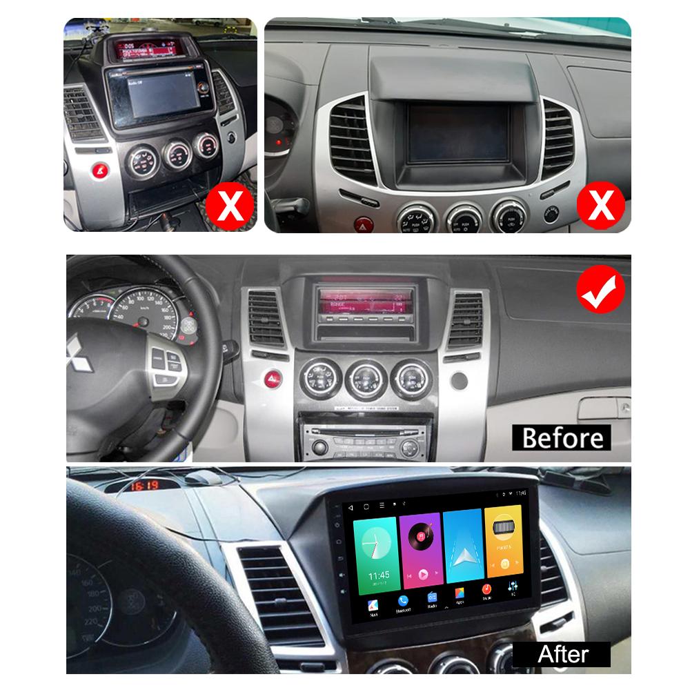 Car Radio Android Auto Carplay For Mitsubishi Pajero Sport 2 2008-2013 Multimedia Player Head Unit Stereo GPS Navigation BT WIFI 1+16GB