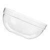 Reusable Clear Salad Bowl High Quality Pc Material Easy Clean Impermeable Stable Design Serving Bowl for Household Kitchen