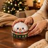 Weihnachts-Stressabbau-Spielzeug Brötchen-Quetschspielzeug mit Dampfer, Weiches sensorisches Fidget-Spielzeug, Niedlich-taktil für Fokus, Langsam aufsteigendes TPR-Glitzer, Feiertags-Schreibtischdekoration