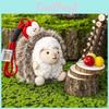Hedgehog Apple Cute Cartoon Animal Plush Doll Pendant For Bag Decoration