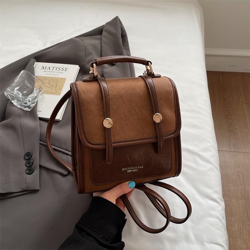 Schoolbag Fashion Women's Bag 1011 New Fashion Retro Backpack Premium Handbag Casual Multi-purpose Small Backpack