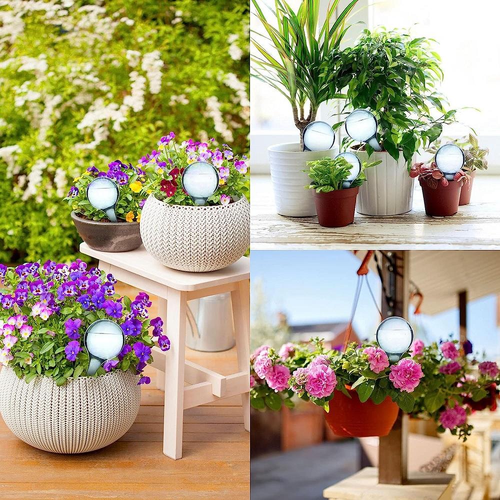 20× Plant Water Bulbs Clear Self-Watering Globes Automatic Watering Balls Device