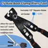 30800 CV Boot Clamp Pliers, 9 In Ear Type Joint Boot Tool, Universal Axle Clamp For Auto ATV Crimp Or Remove, Used With Torque Wrench