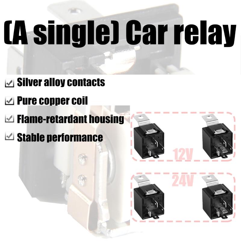5 Pin 12V/24V 40A Vehicle Relays Precisions Current Control Universal Power Automotive Heavy Current Relays