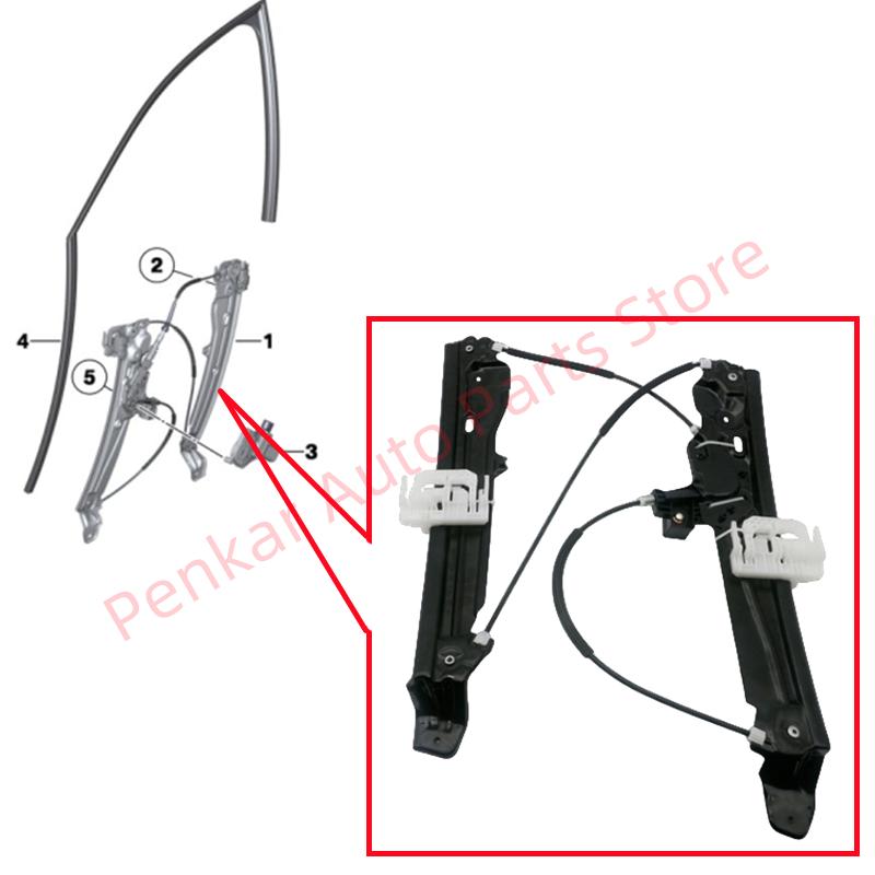 Механизм стеклоподъемника передний 51337182131 51337182132 Для BMW F10 F11 F18 520 523 525 528 530 535 550 M5 Front Right