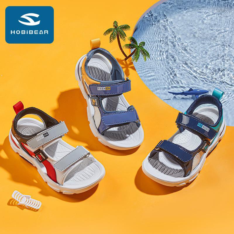 

Летние удобные дышащие повседневные сандалии Hobibear для мальчиков и девочек, пляжная обувь