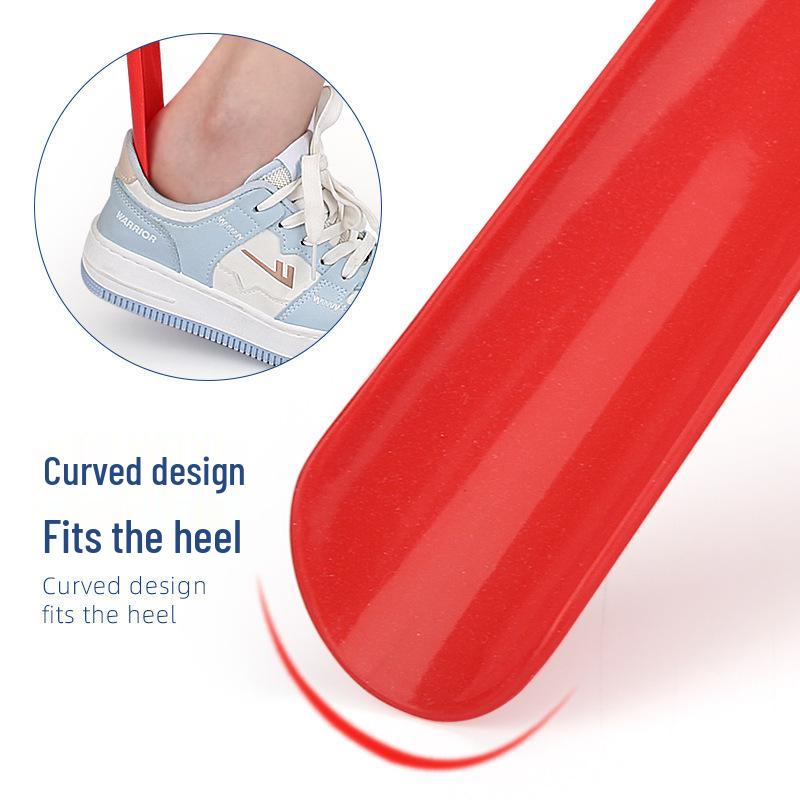 Colorful Extra Long Thick Plastic Shoehorn - No Bending, Ideal for Seniors & Pregnant Women, Easy Hang Shoe Lifter
