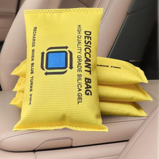 1/2Pcs 200g Reusable Desiccant Pack Color Indicating Silica Gel Desiccant Packet Dehumidification Bag Storage Bins Suitcase Electronics Moisture