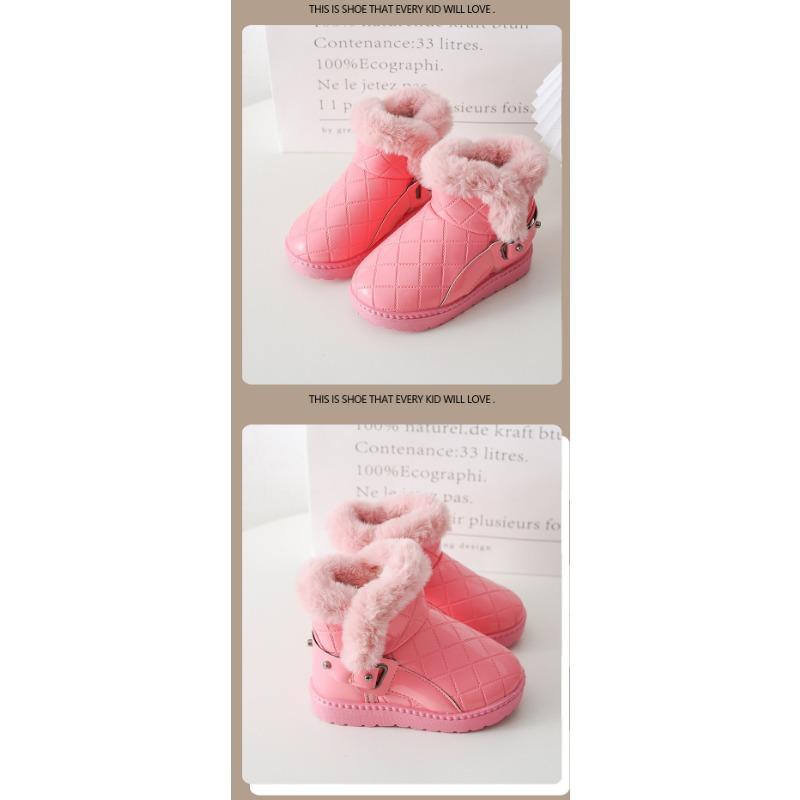 Маленькие детские зимние сапоги из меха для детей среднего возраста — фото 10