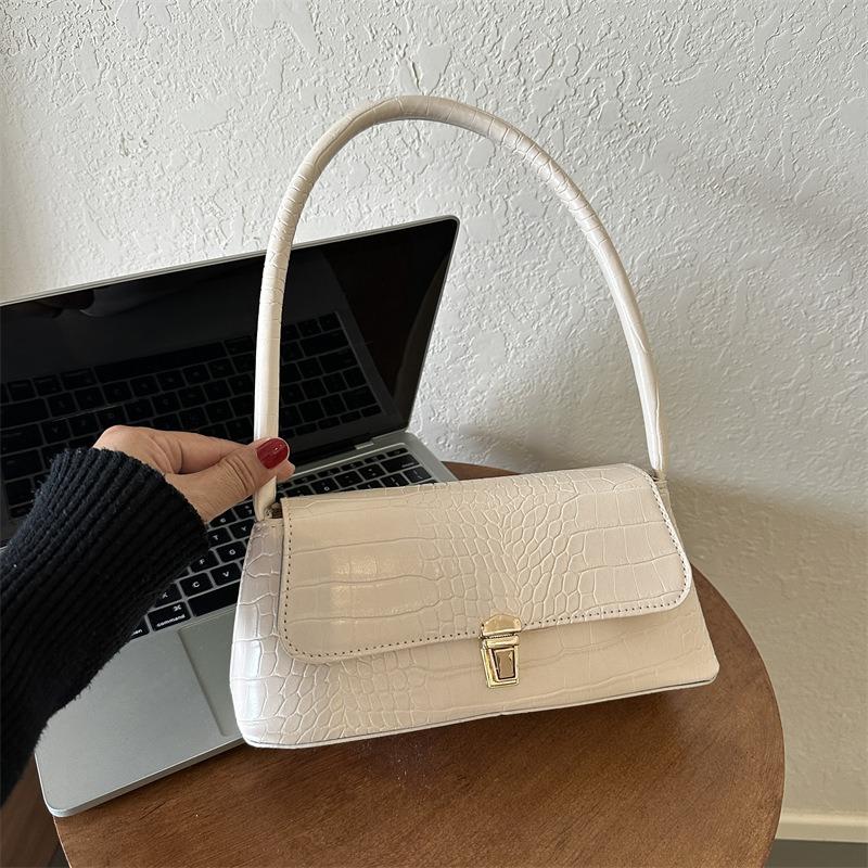 Premium Textured Bag Women's New Retro Small Square Bag Niche Simple Underarm Bag Versatile Shoulder Messenger Bag