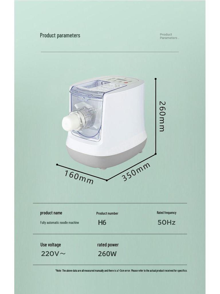Mașină Electrică Inteligentă pentru Tăiței și Aluat: Mașină Multifuncțională Complet Automată pentru Presare, Frământare și Aluat de Găluște.