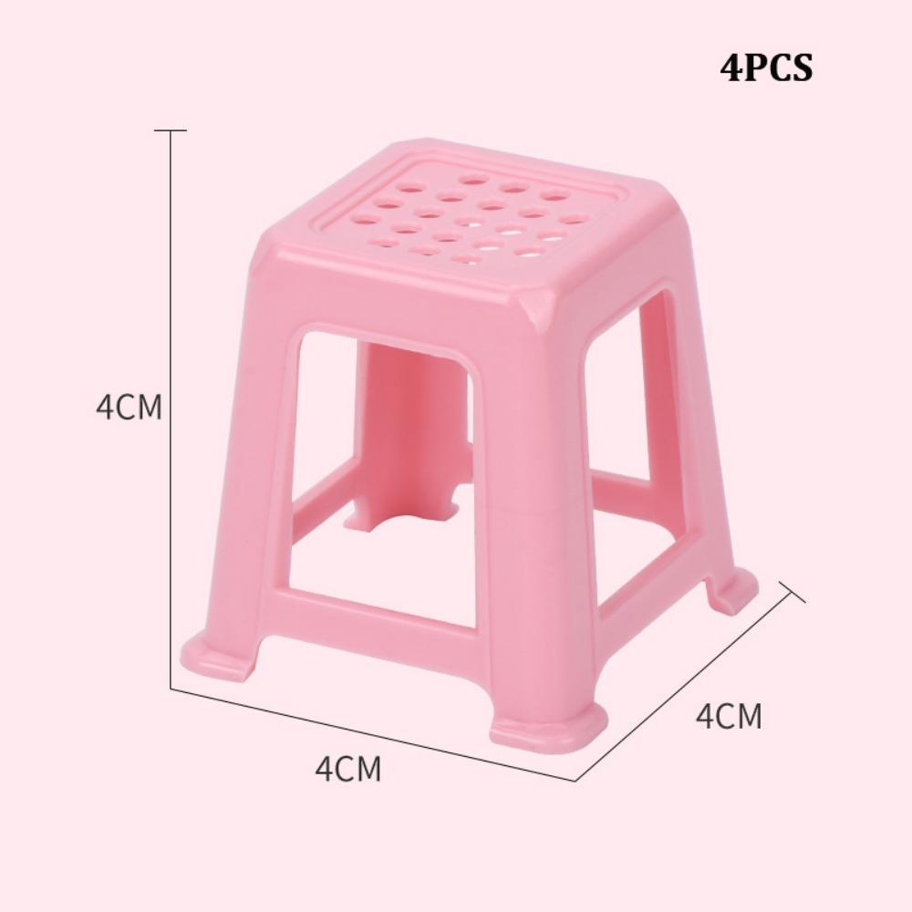 Multicolors Chinese Mahjong Pocket Table Set 1:12 Miniature Things Dollhouse Accessories