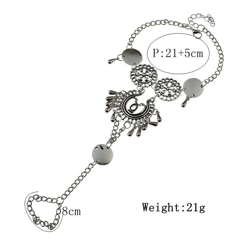 1 Pcs Summer Beach Accessories Woman Foot Jewelry Bohemian Vintage Hollow Carved Toe Ankle Chain For Women