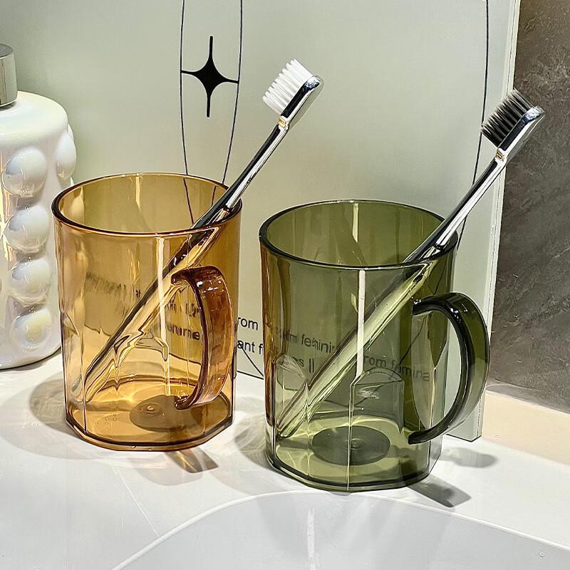 Transparent Ins Style Plastic Mouthwash Cups, 10-Pack