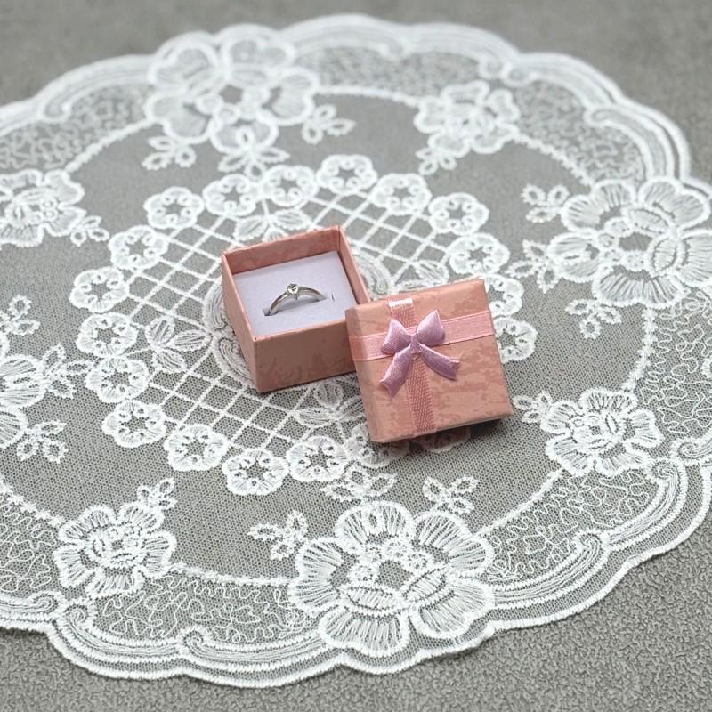 Hardened square pearlescent ring box jewelry box jewelry box latte art gift jewelry necklace box