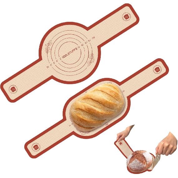 Silicone Bread Sling, 2PCS Non-Stick Oval and Round Bread Sling for Dutch Oven, Reble Sourdough Tools & Bread Baking Supplies