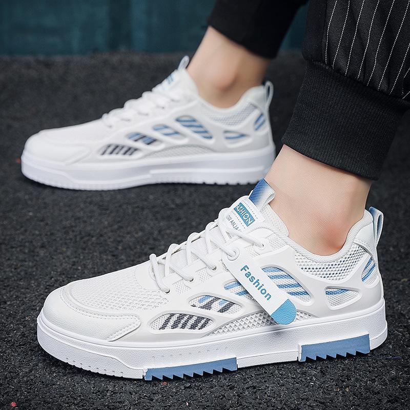 Summer Breathable Men's Shoes Versatile New Mesh Thin Men's Board Shoes Trendy Versatile One-pedal Men's Sports Shoes