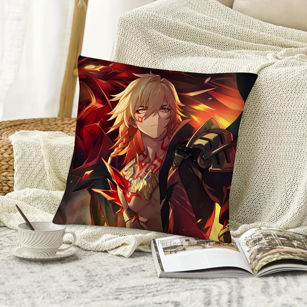 1pc Game Honkai Star Rail Mydei Pillow Case Square Pillow Bedroom Sofa Leisure Comfort Cushion Car Living Room Home Decoration