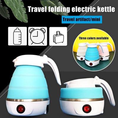 Foldable Electric Kettle Water Bottle Travel Home Automatic Power Off Mini Handheld Electric Water Kettle Kitchen LS