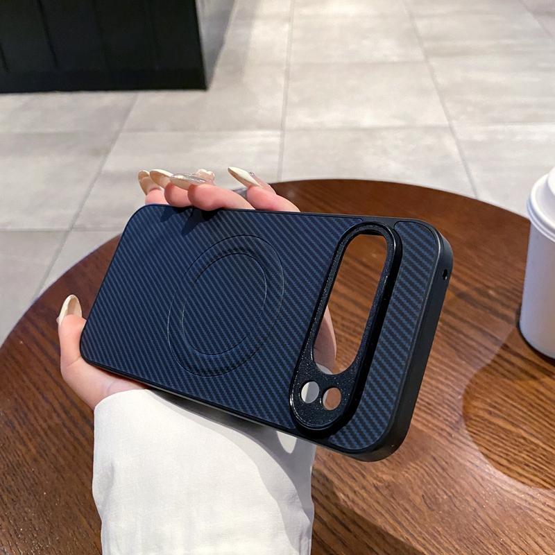 Magnetische Hülle für Google Pixel 10 Pro XL 10 9A 9 8 8A 7A 6A Pro Hülle PU-Leder Kohlefaser-Textur Mag-safe Stoßfeste Schale