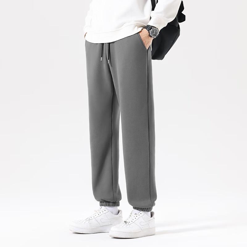 MINISO Men's Fleece Lined Winter Jogger Sweatpants