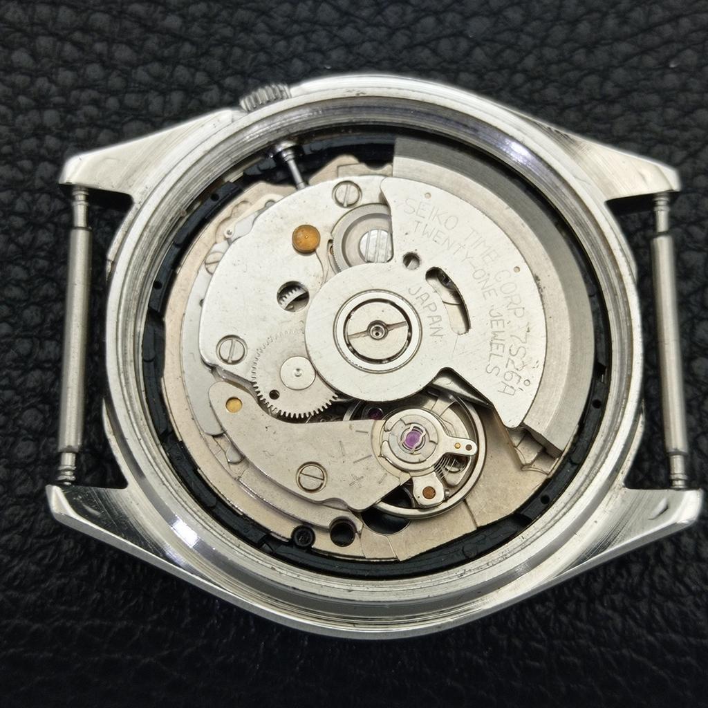 AUTOMATIC VINTAGE SEIKO 5 JAPAN 7S26A MENS GOLDEN COLOR DIAL WATCH A701383-5 R206a-a701383