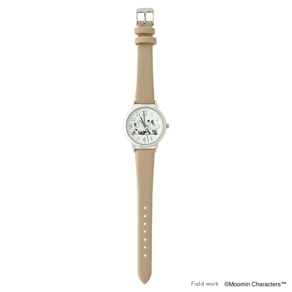 Fieldwork Analog Moomin Japanese Long Battery Comes In Special Cute Faux Leather Suitable for and Casual Size Women's Watch, Design, Movement, Life,