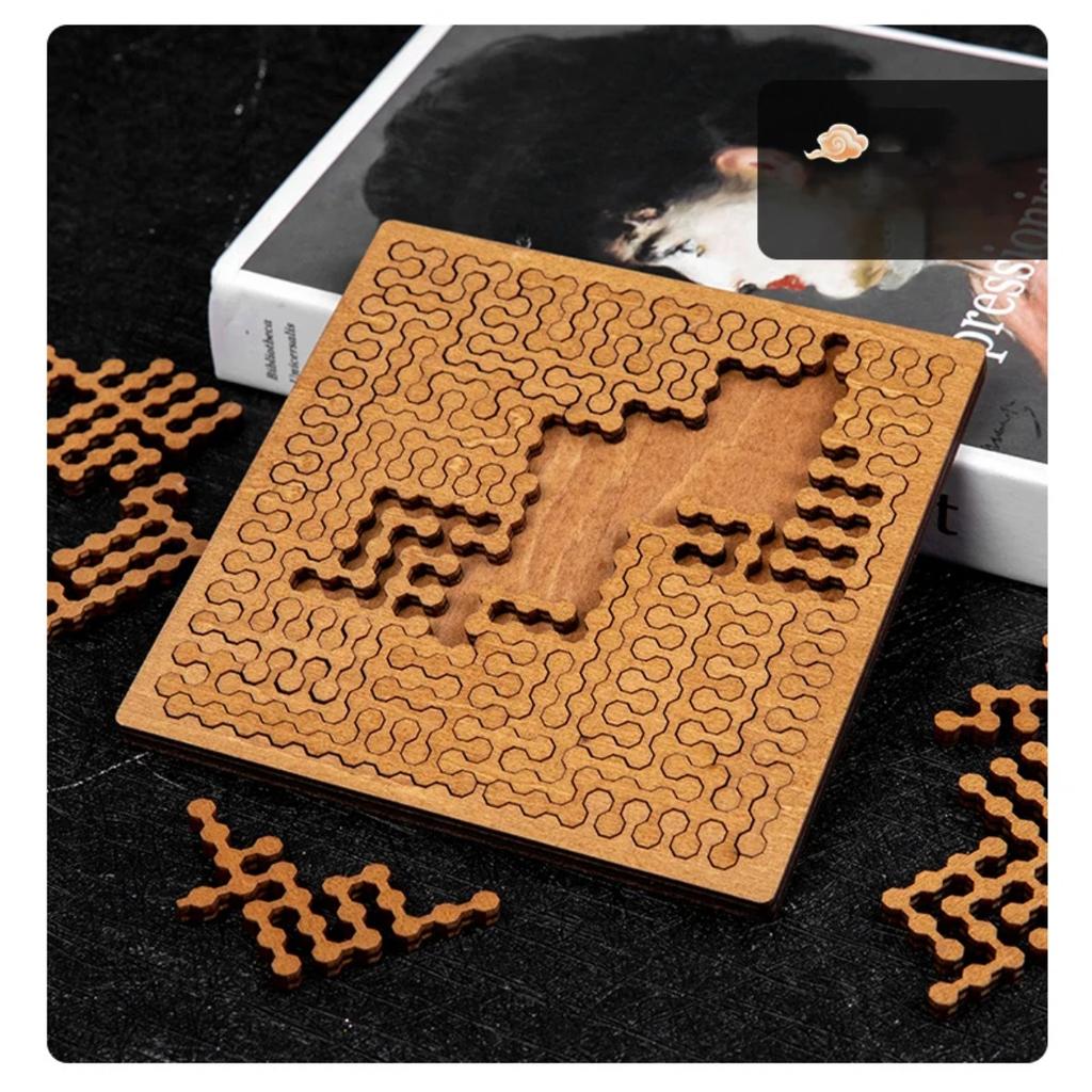 Puzzle di Legno Impossibile Puzzle IQ per Adulti Puzzle Impossibili Rompicapo Dieci Livelli di Difficoltà Giochi da Tavolo Tangram